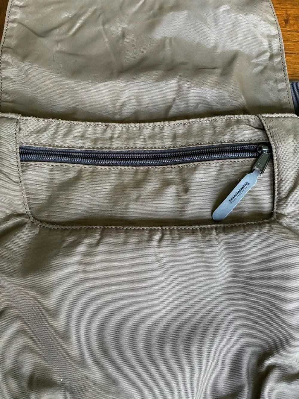 The North Face Brown Messenger Bag with Black Strap